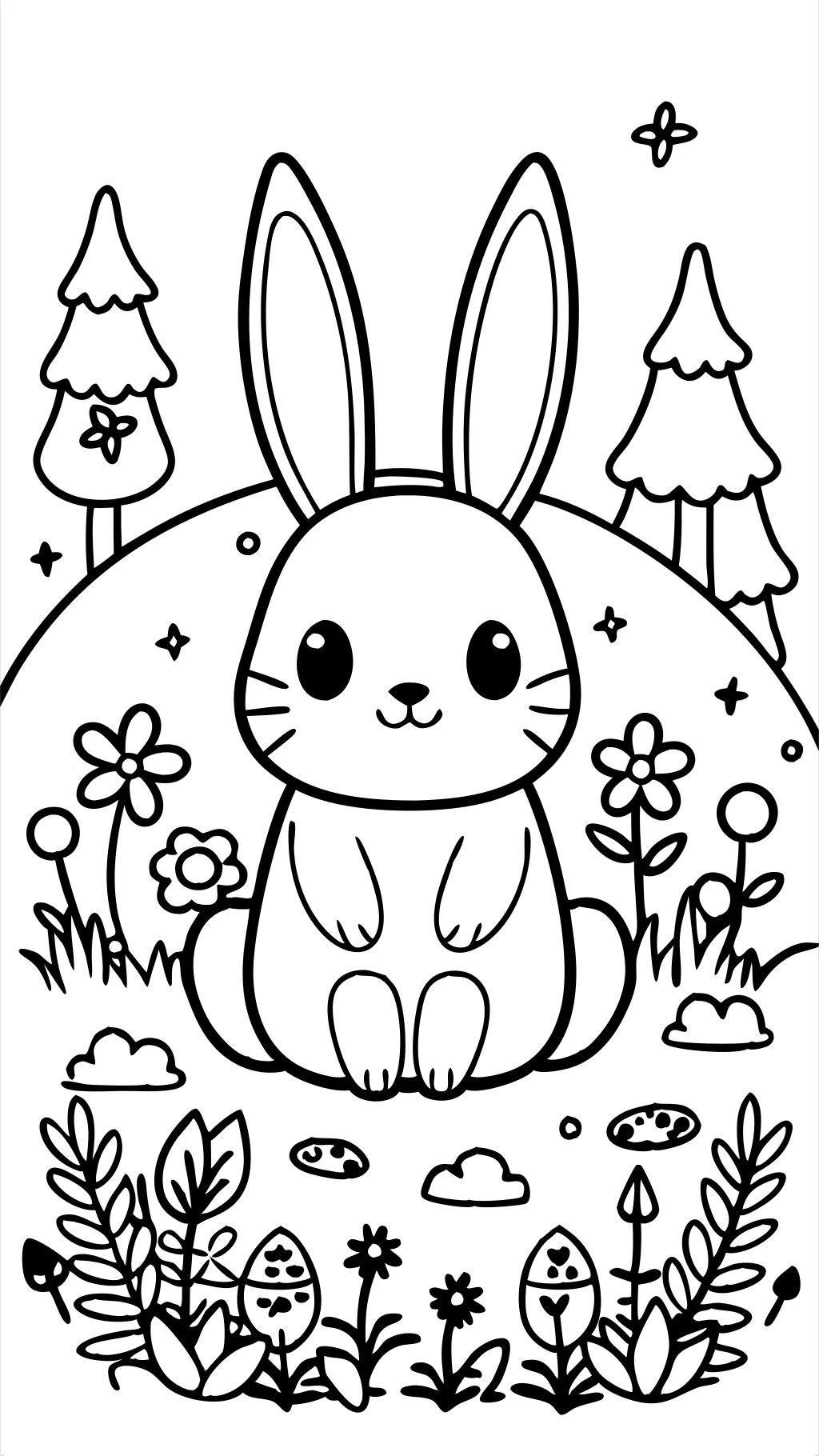 pages à colorier de lapin winnie le caca